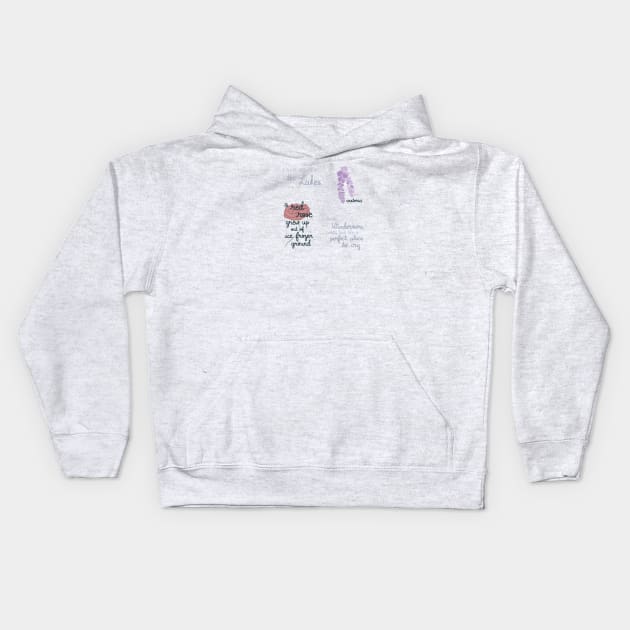 The Lakes TS Kids Hoodie by Sofia Kaitlyn Company